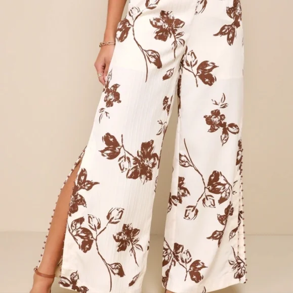2 Piece Wide Leg Bohemian Pant Set - Picture 5 of 5